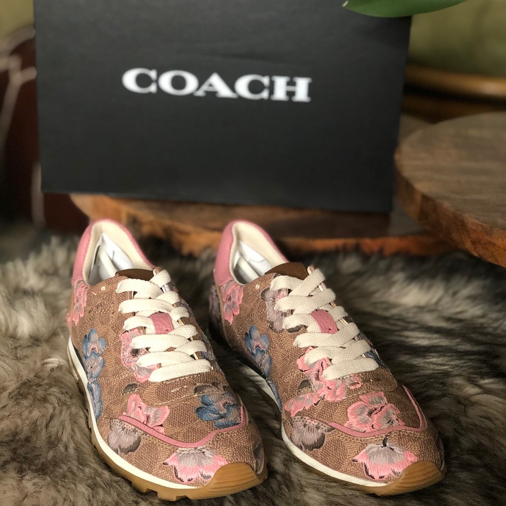 SOLD COACH Women’s Floral Sneakers Size 7